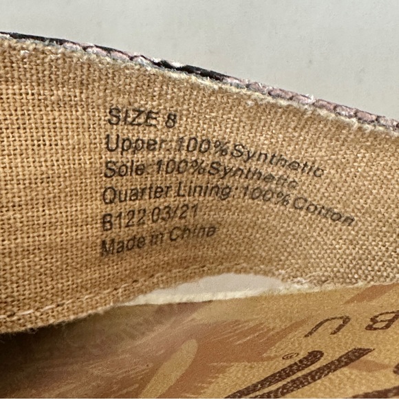 Blowfish Criss Cross Slides 8 Espadrilles - Picture 9 of 9